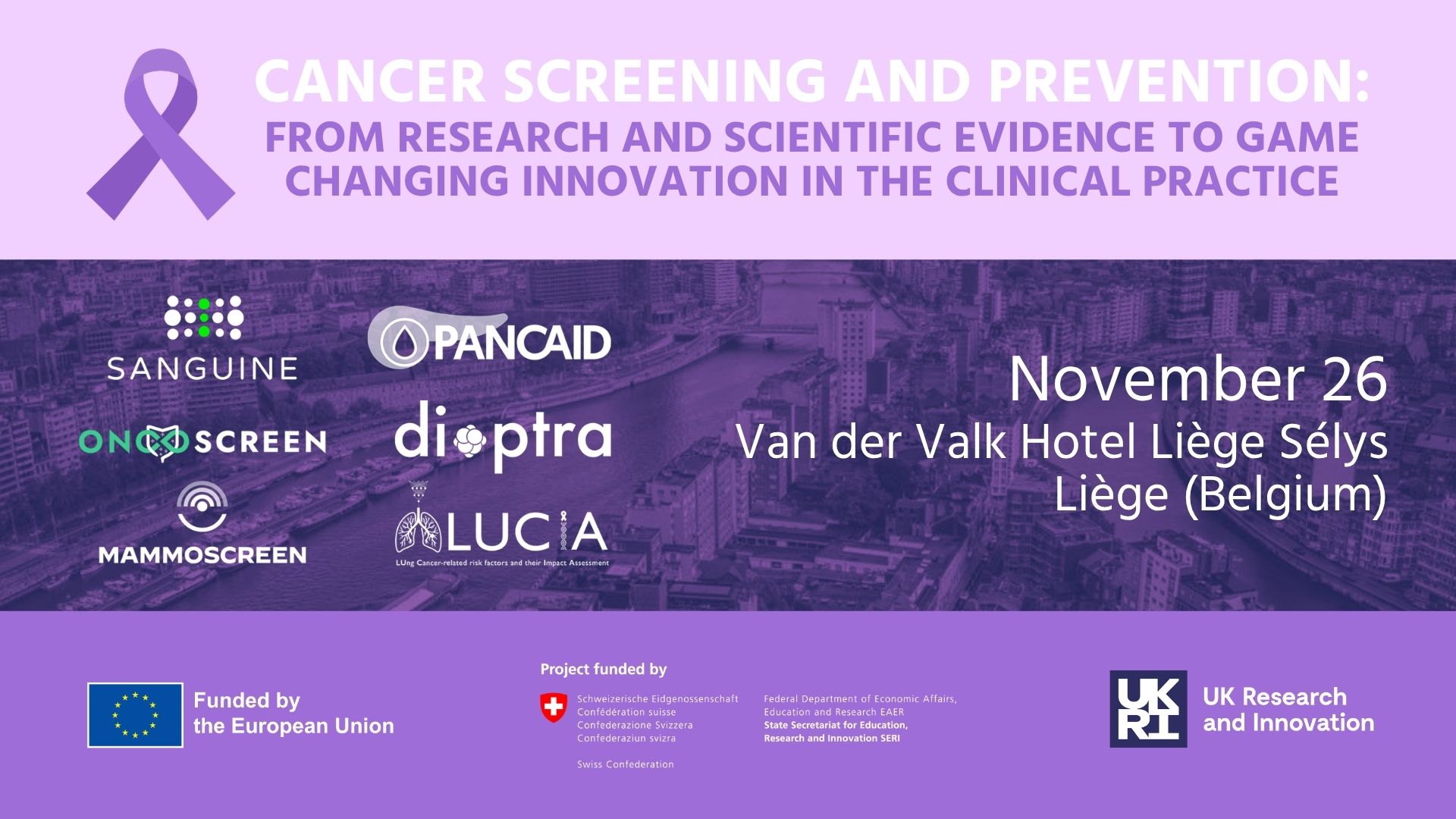 EU Mission: Cancer - Prevention and Early Detection (Screening) Cluster | Open Event - banner