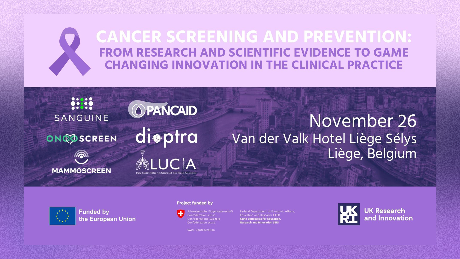 EU Mission: Cancer - Prevention and Early Detection (Screening) Cluster | Open Event - banner