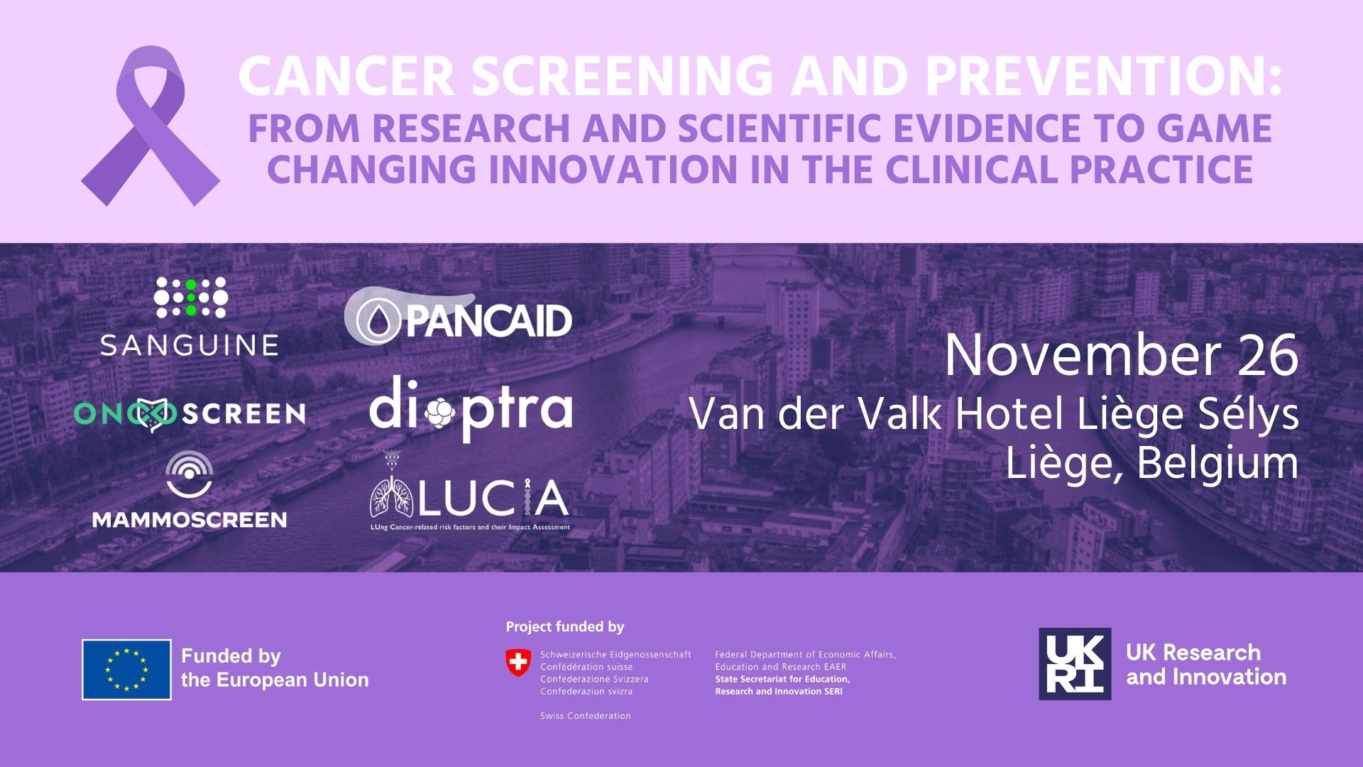 EU Mission: Cancer - Prevention and Early Detection (Screening) Cluster | Open Event - banner